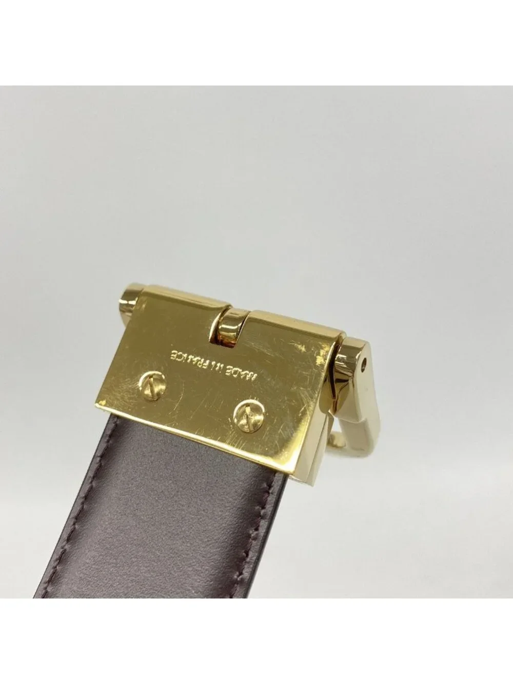 Louis Vuitton Belt Taiga Ceinture Acajou